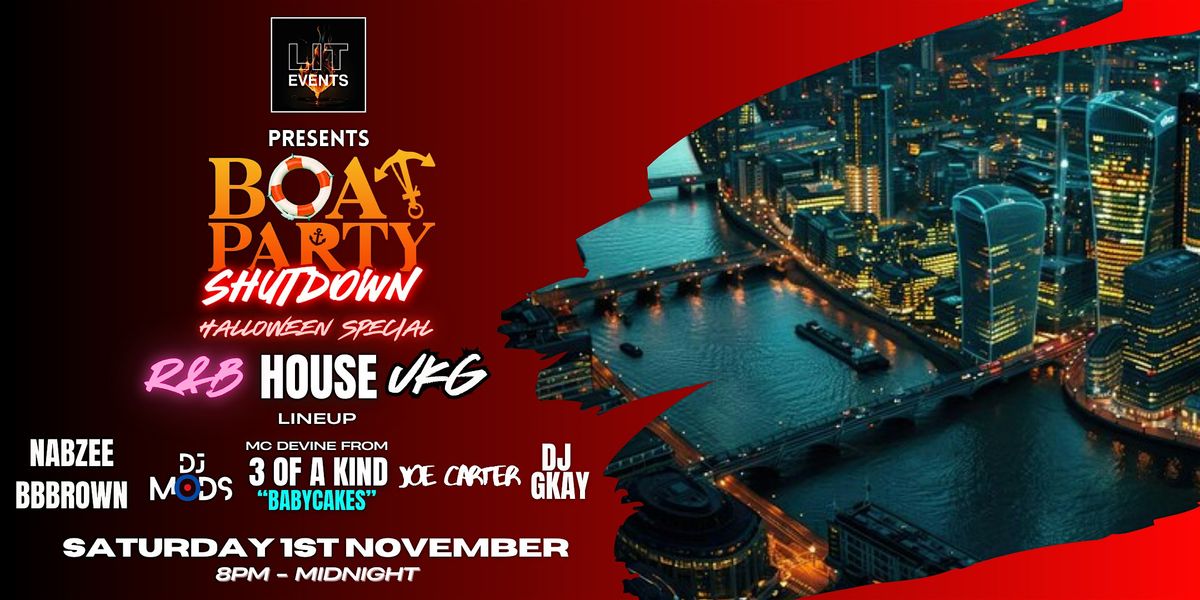 R&B, House and UKG Boat Party Shutdown