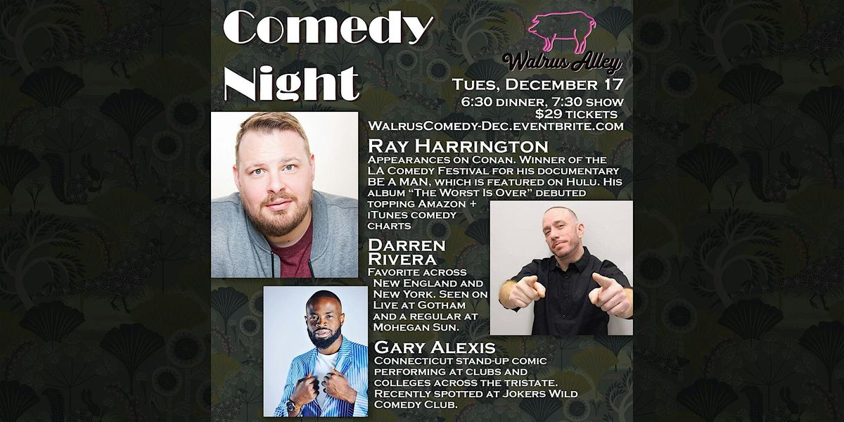 December Comedy Night at Walrus Alley