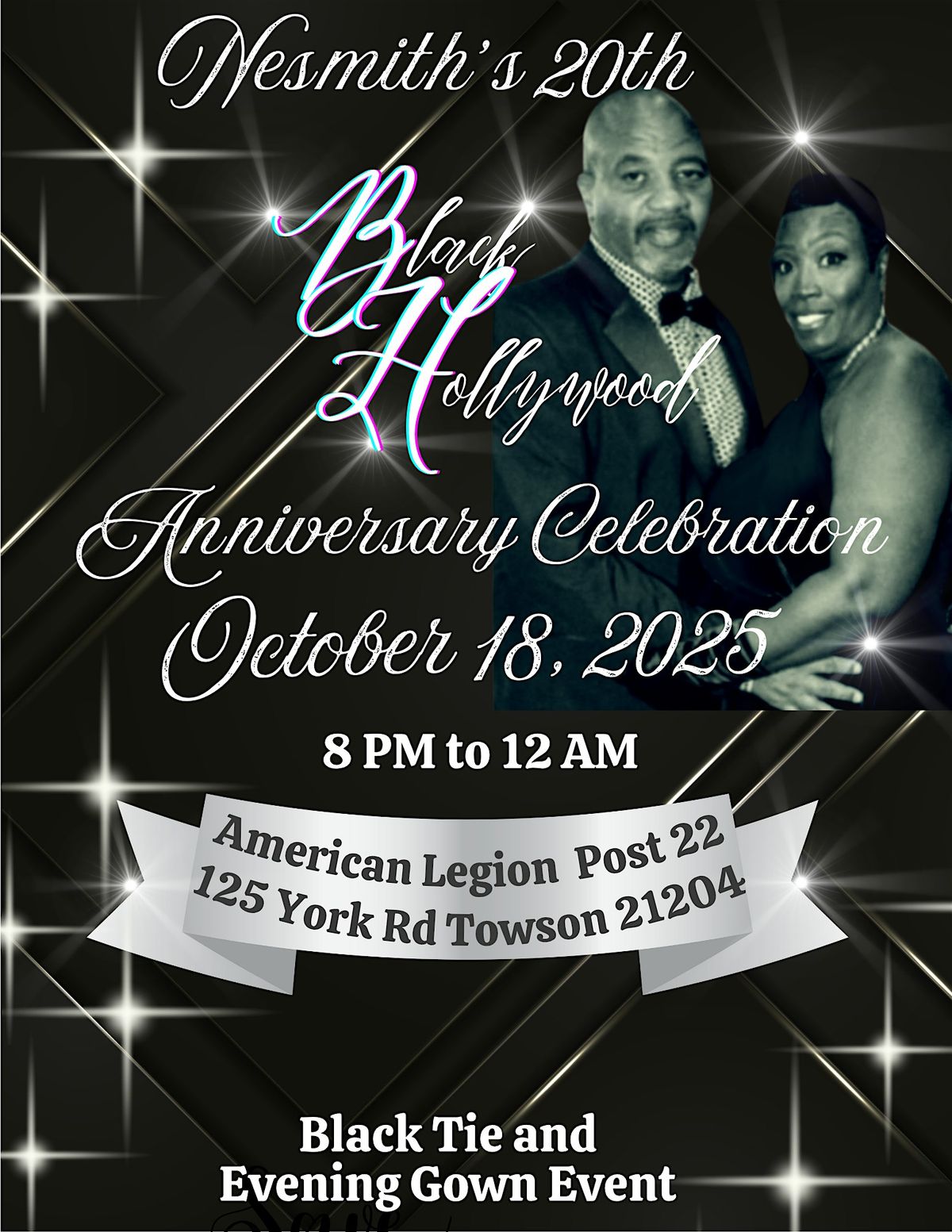 The Nesmith's 20th Anniversary Black Hollywood Affair