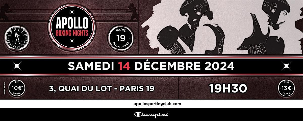 Apollo Boxing Night 14\/12\/2024 - Paris 19