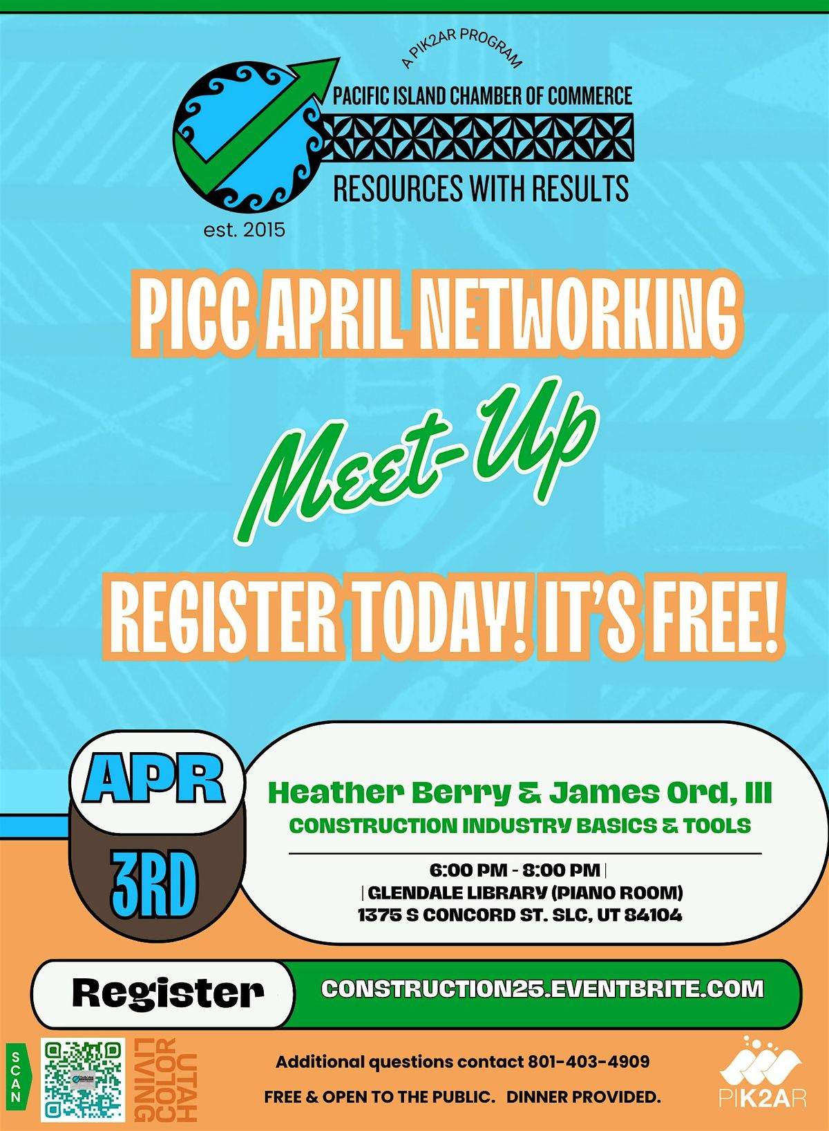 PICC: April Networking  MeetUP