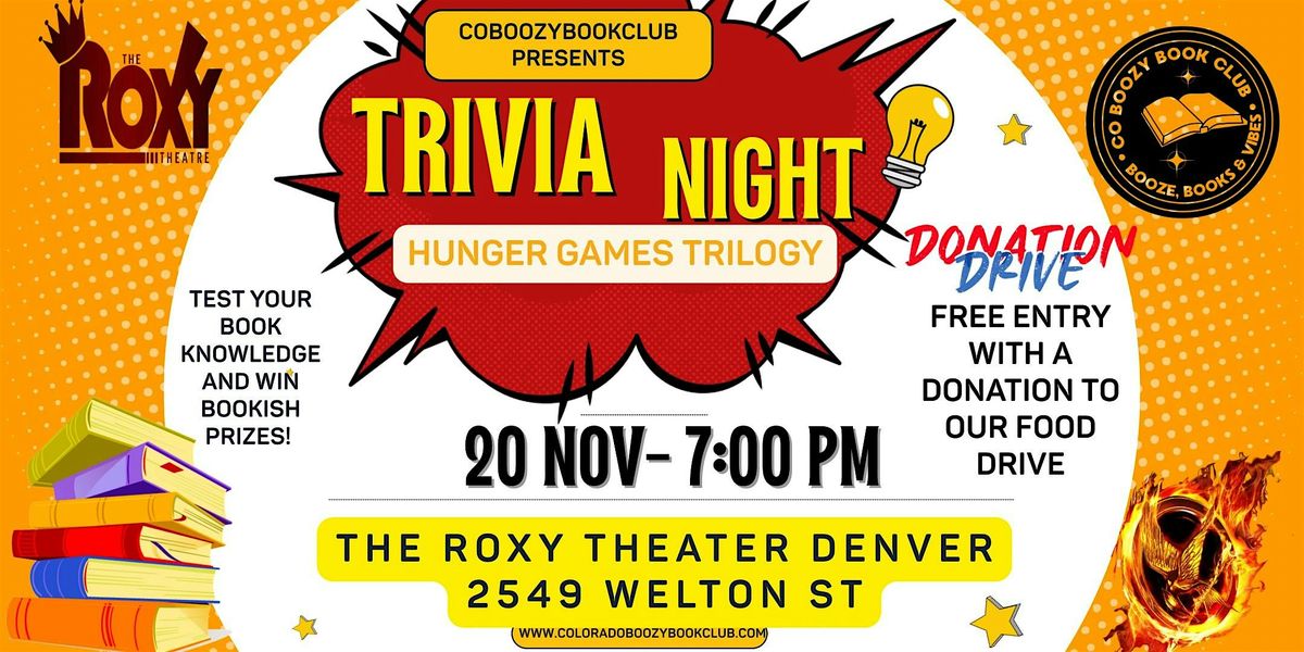 Trivia Night- Hunger Games Trilogy