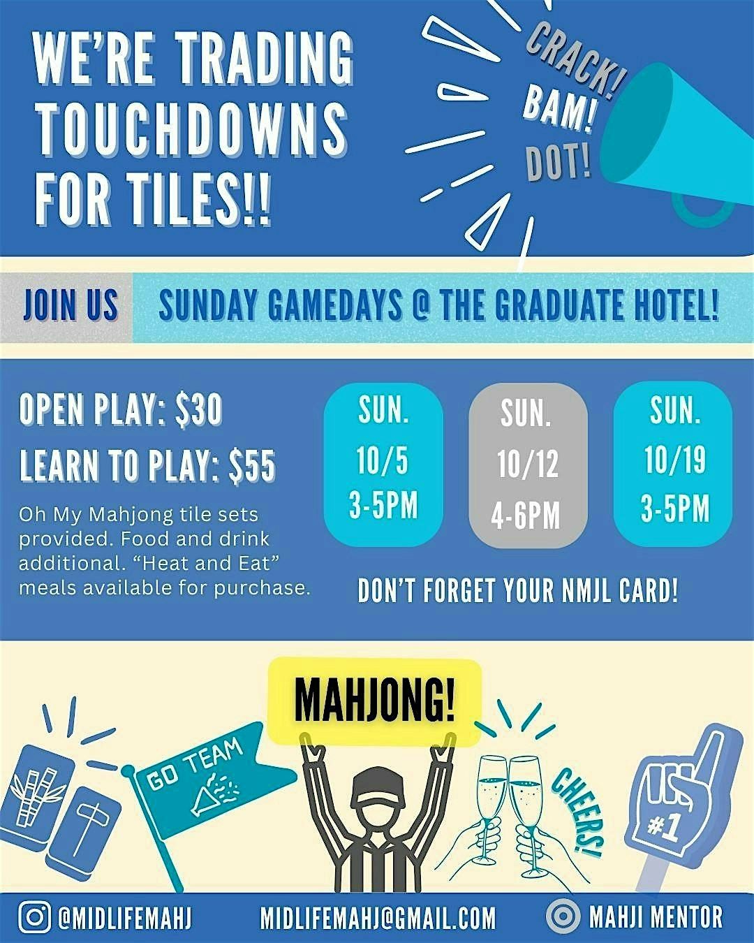 Trading Touchdowns for Tiles - Sunday Mahjong Gamedays