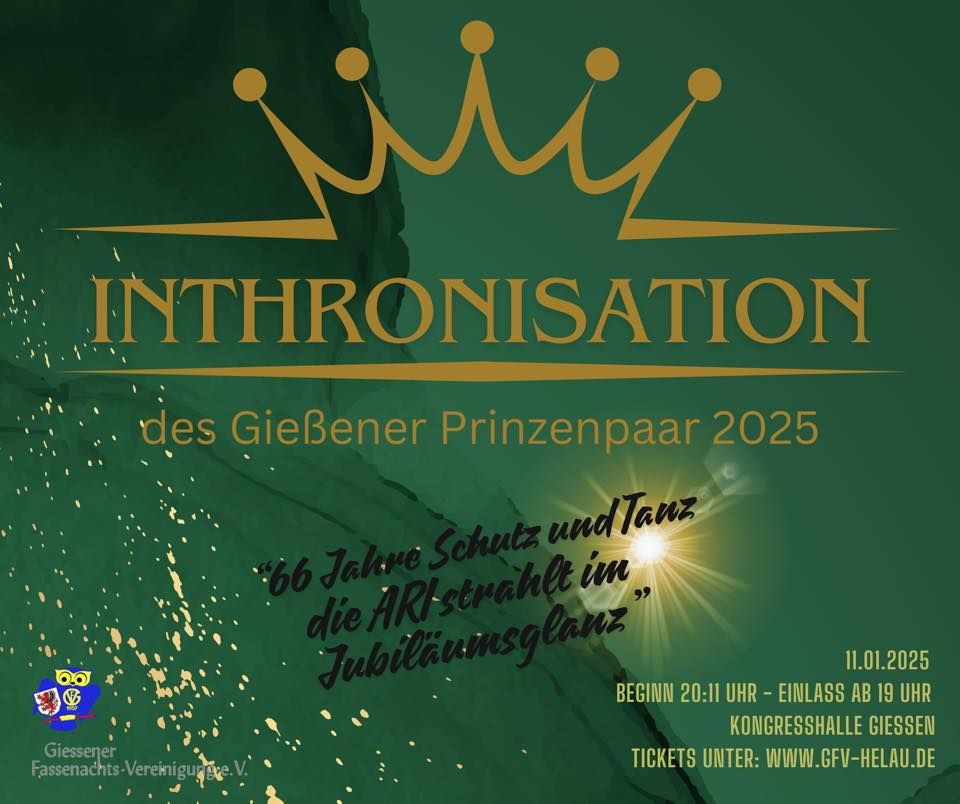 Inthronisation des Gie\u00dfener Prinzenpaar 2025