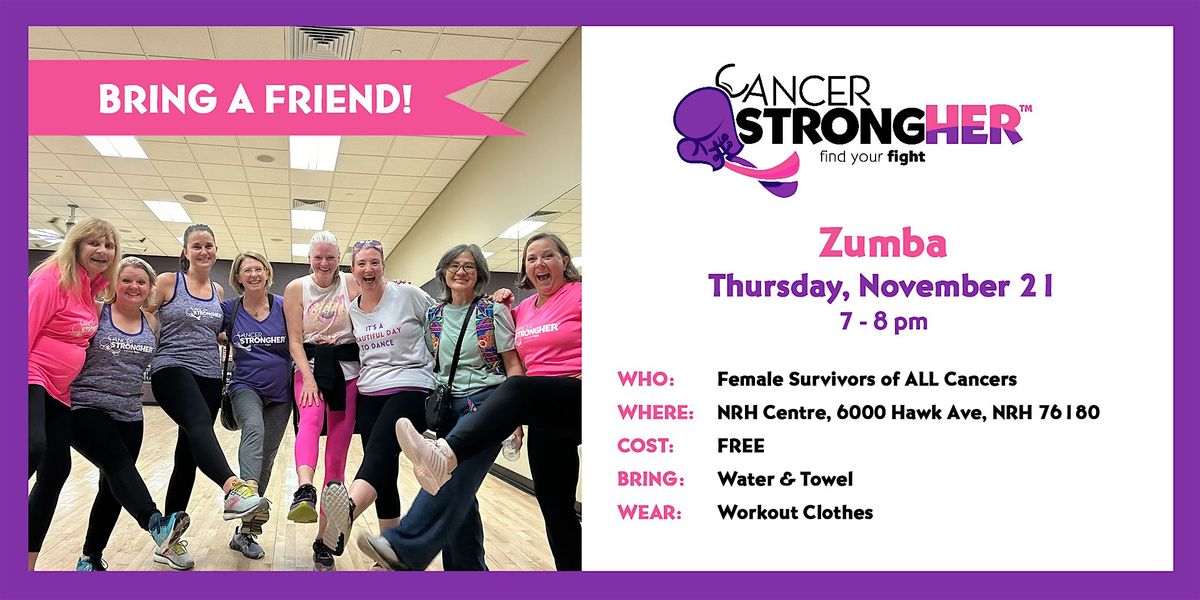 Cancer StrongHER Zumba  \u2013 November 21, 2024