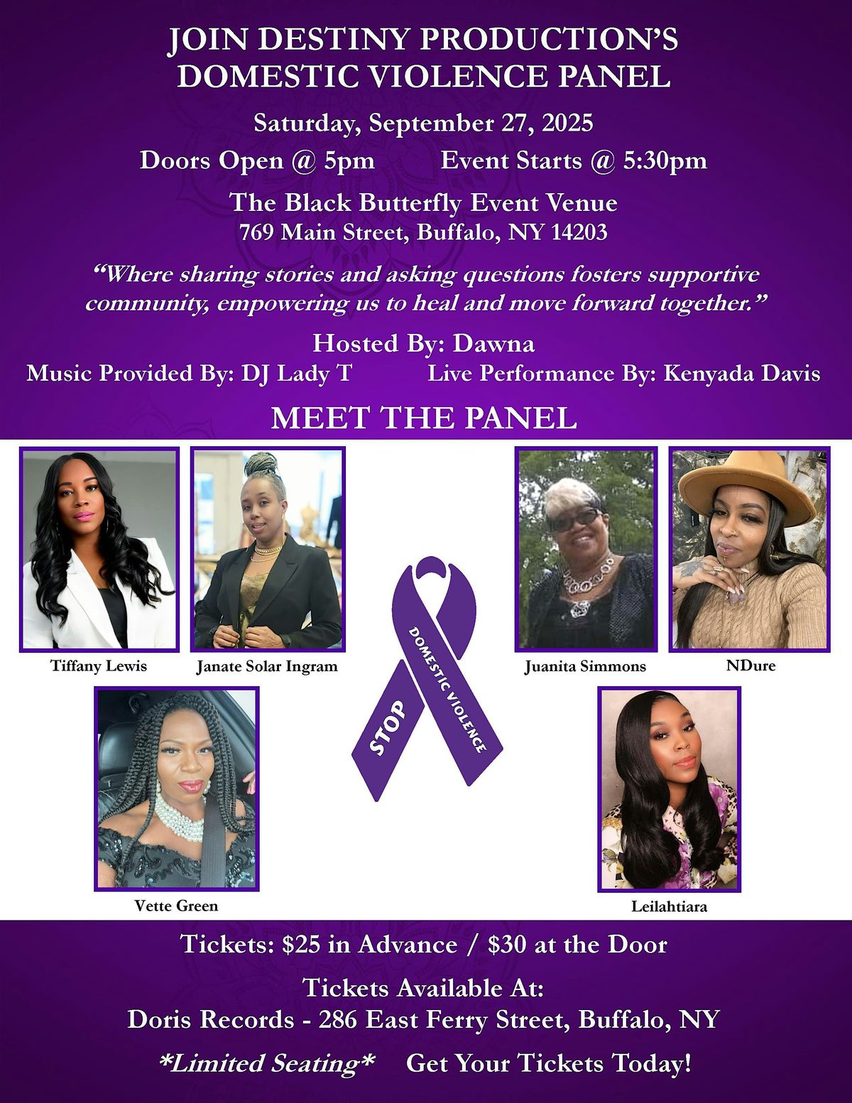 Destiny Production\u2019s Domestic Violence Panel