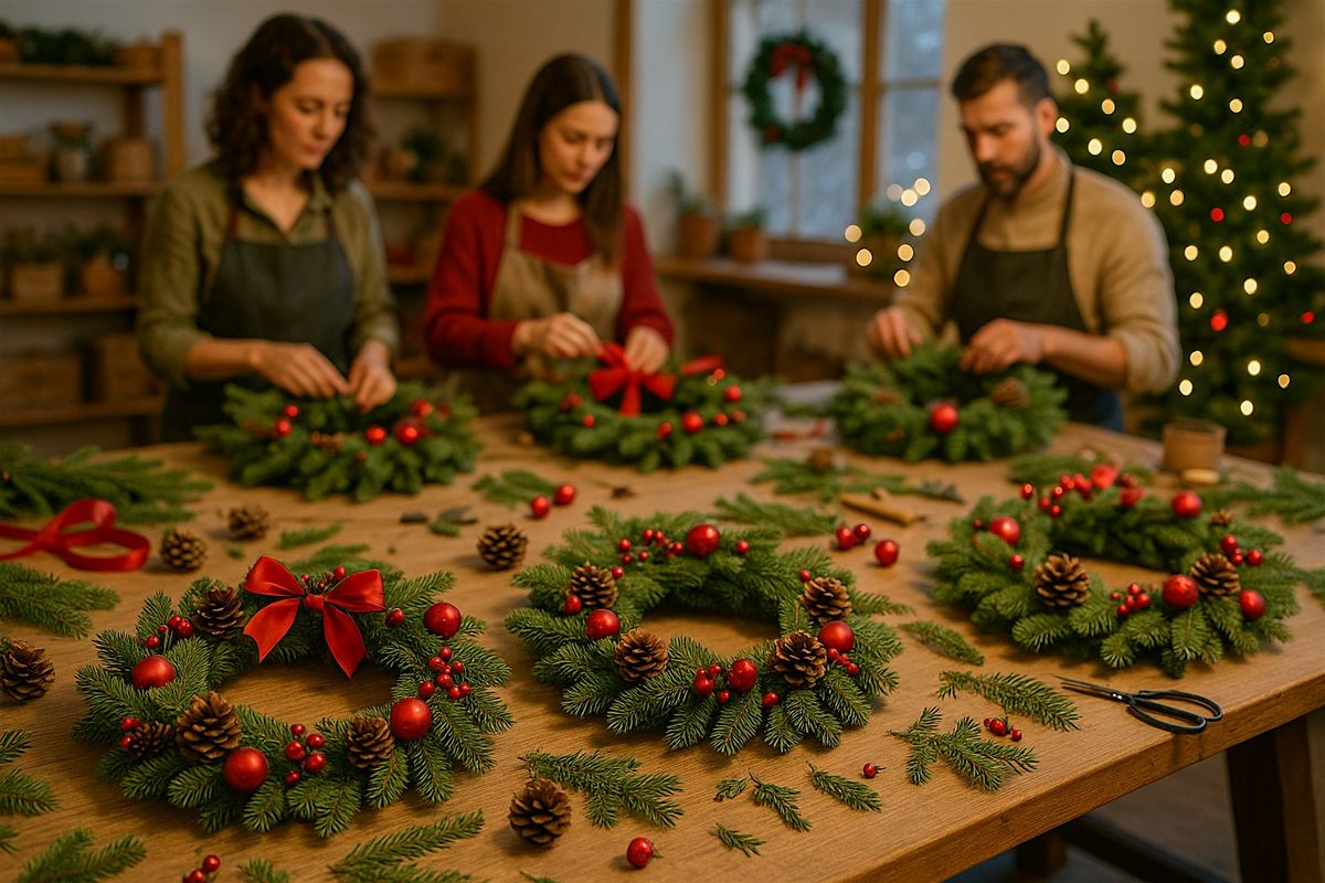 Christmas Wreath Making Workshop in El Santo  Glasgow