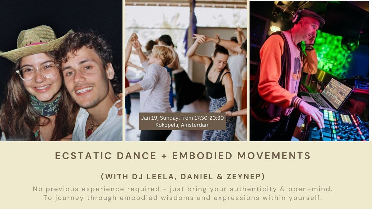 Ecstatic Dance, Embodied Movements & Sound Journey (Donation-Based)