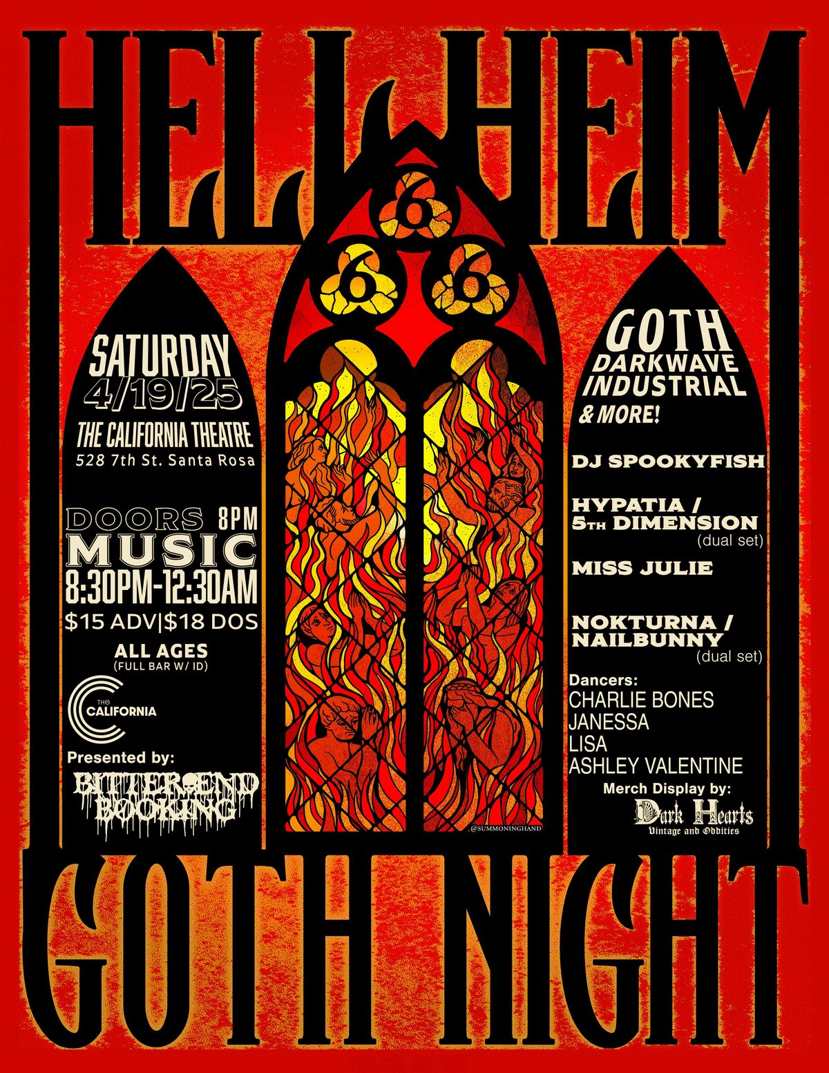 Hell Heim 6: Goth Night at The California Theatre