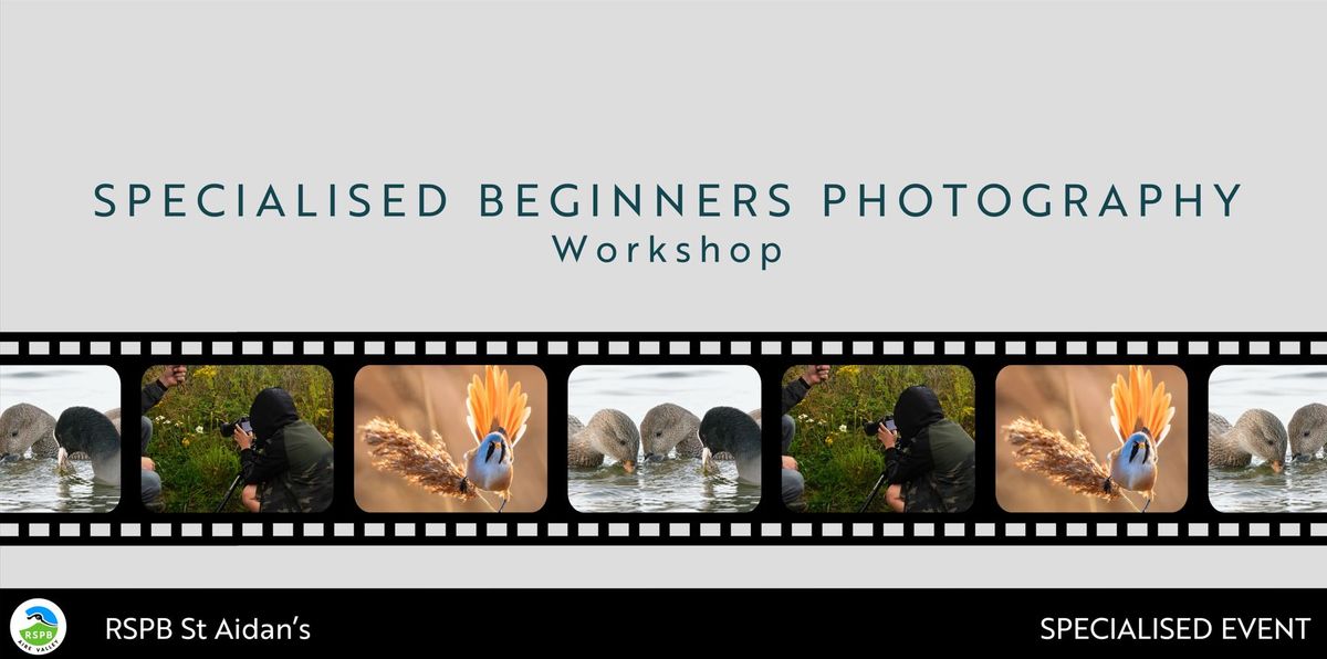 Specialised Beginner's Photography Workshop- RSPB St Aidan's