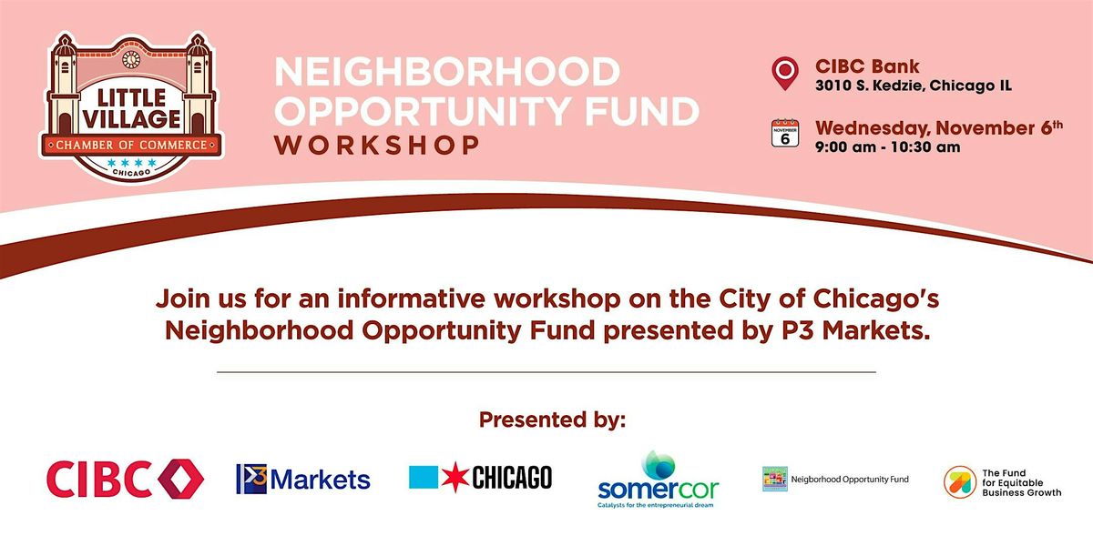 Neighborhood Opportunity Fund Workshop