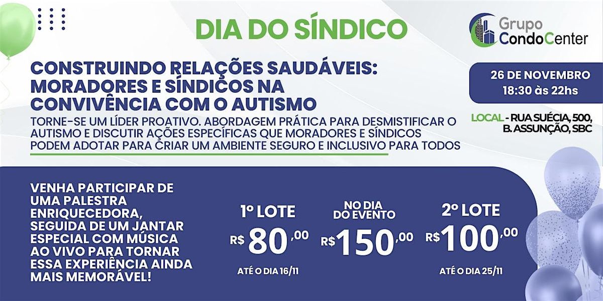 CONST. RELA\u00c7\u00d5ES SAUD\u00c1VEIS:MORADORES\/S\u00cdNDICOS NA CONVIV\u00caNCIA COM AUTISMOMO