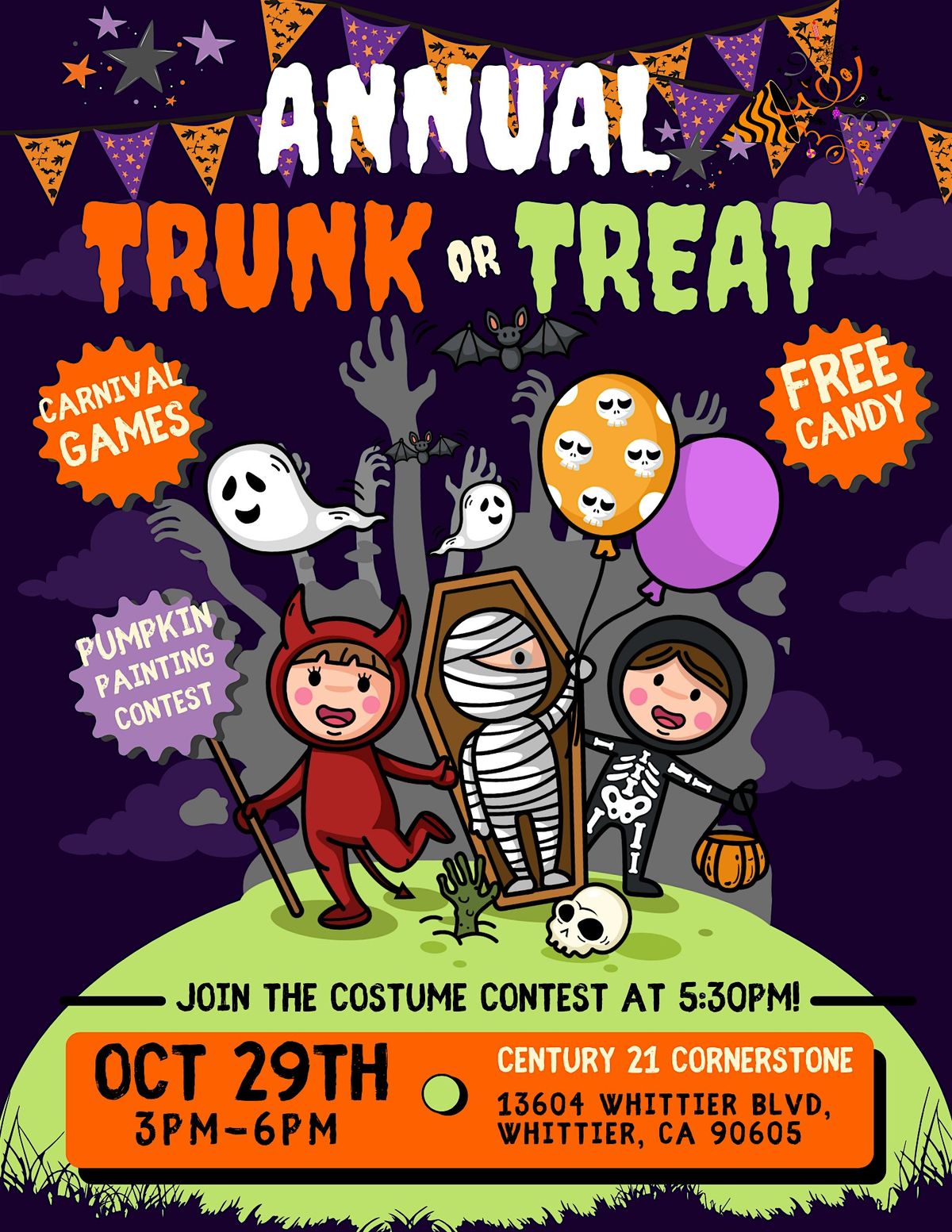 Annual Trunk or Treat at Century 21 Cornerstone