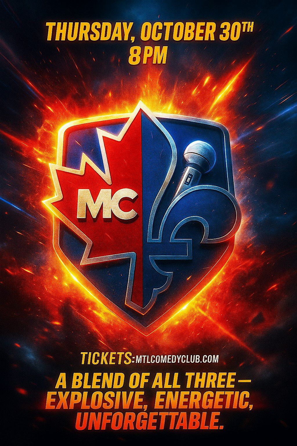 English Comedy Night in Montreal | Thursday, October 30th, 2025