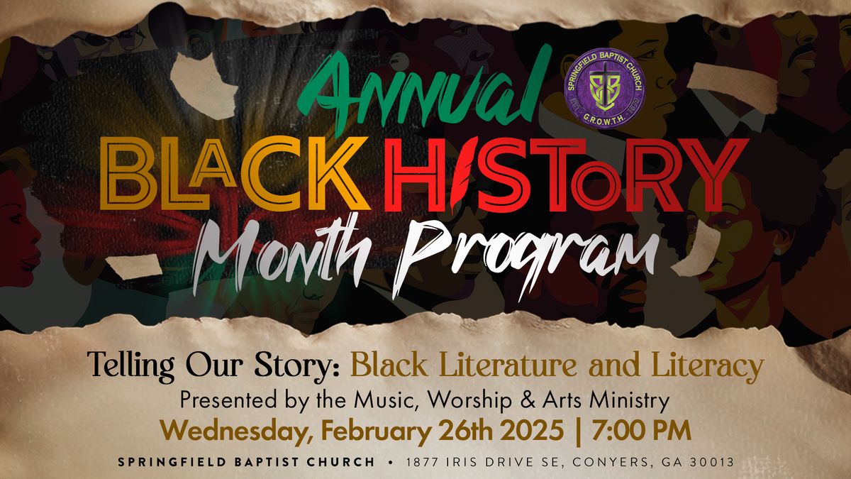 Annual Black History Month Program