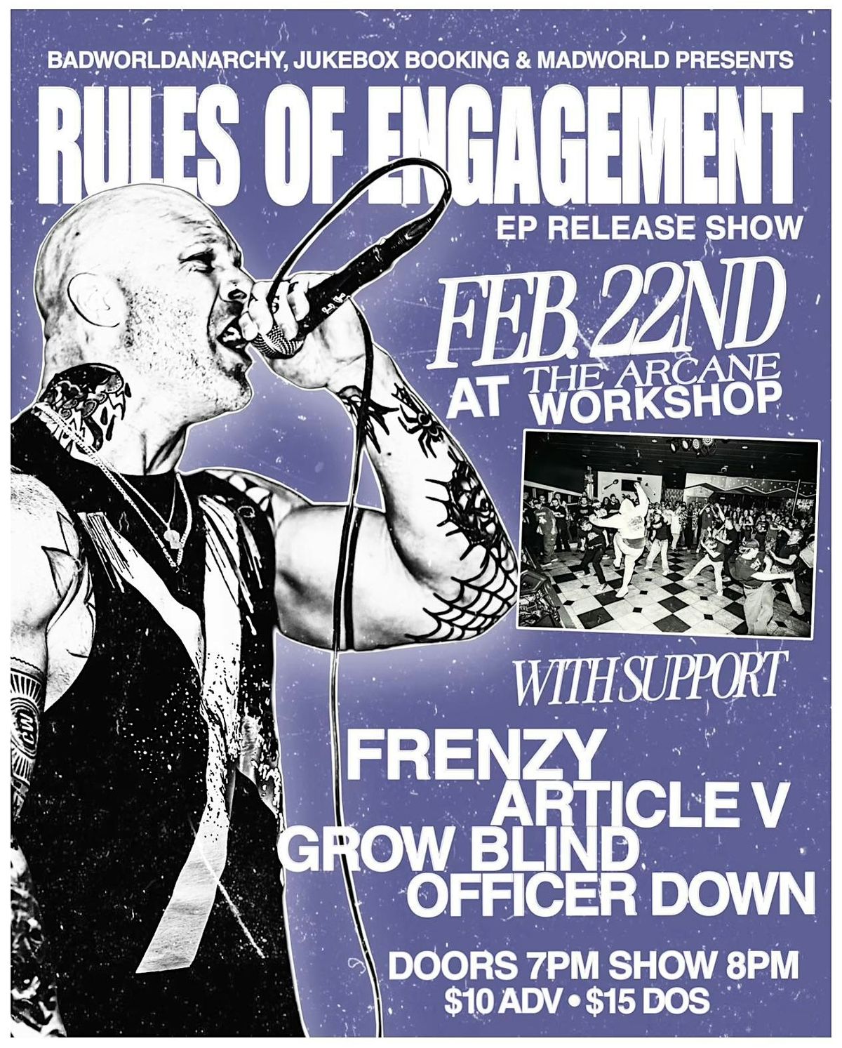 Rules of Engagement EP Release  w\/ Frenzy\u2022Article V\u2022Grow Blind\u2022Officer Down