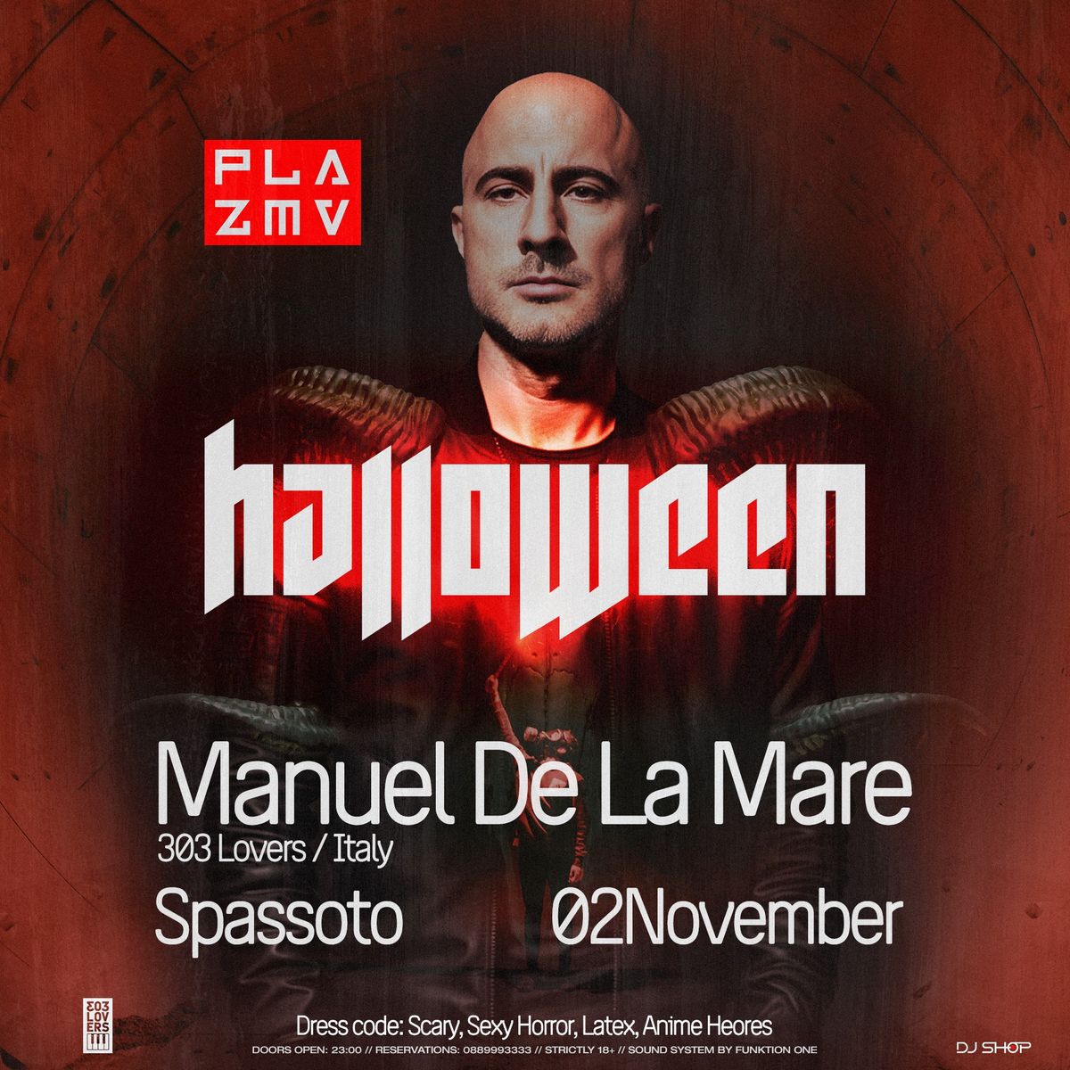 MANUEL DE LA MARE at PLAZMA HALLOWEEN | 02 NOV