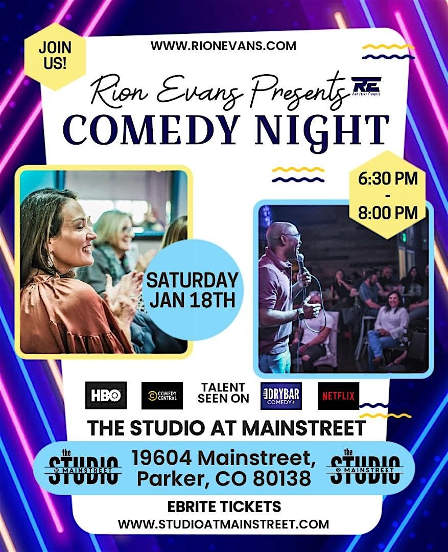 RION EVANS Presents Comedy Night @ The Studio!