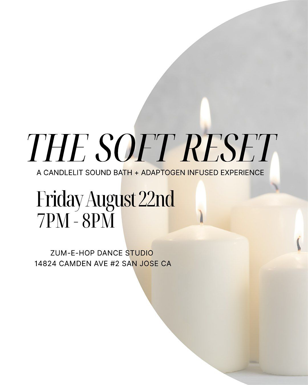 The Soft Reset : A Candlelit Sound Bath Experience