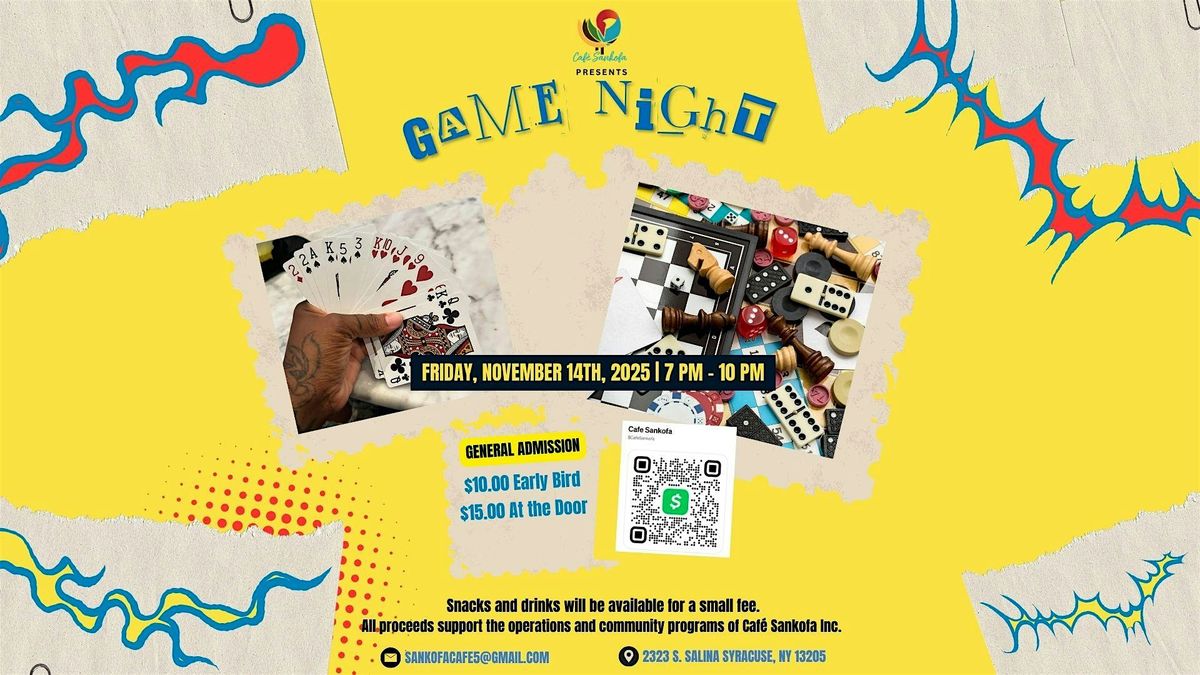 Cafe Sankofa Game Night
