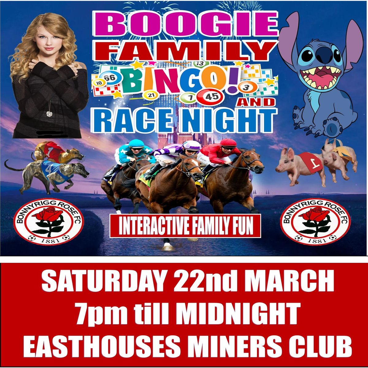 Easthouses - Family Bingo & Race Night