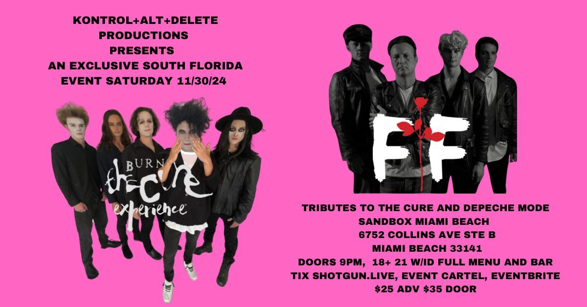 Burn The Cure Experience & Fast Fashion Depeche Mode Tribute Exclusive South Florida Event 