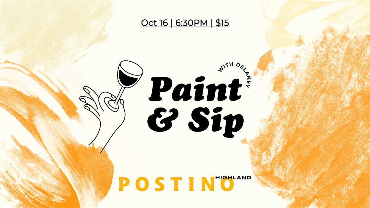 Paint & Sip at Postino in Old Town Scottsdale