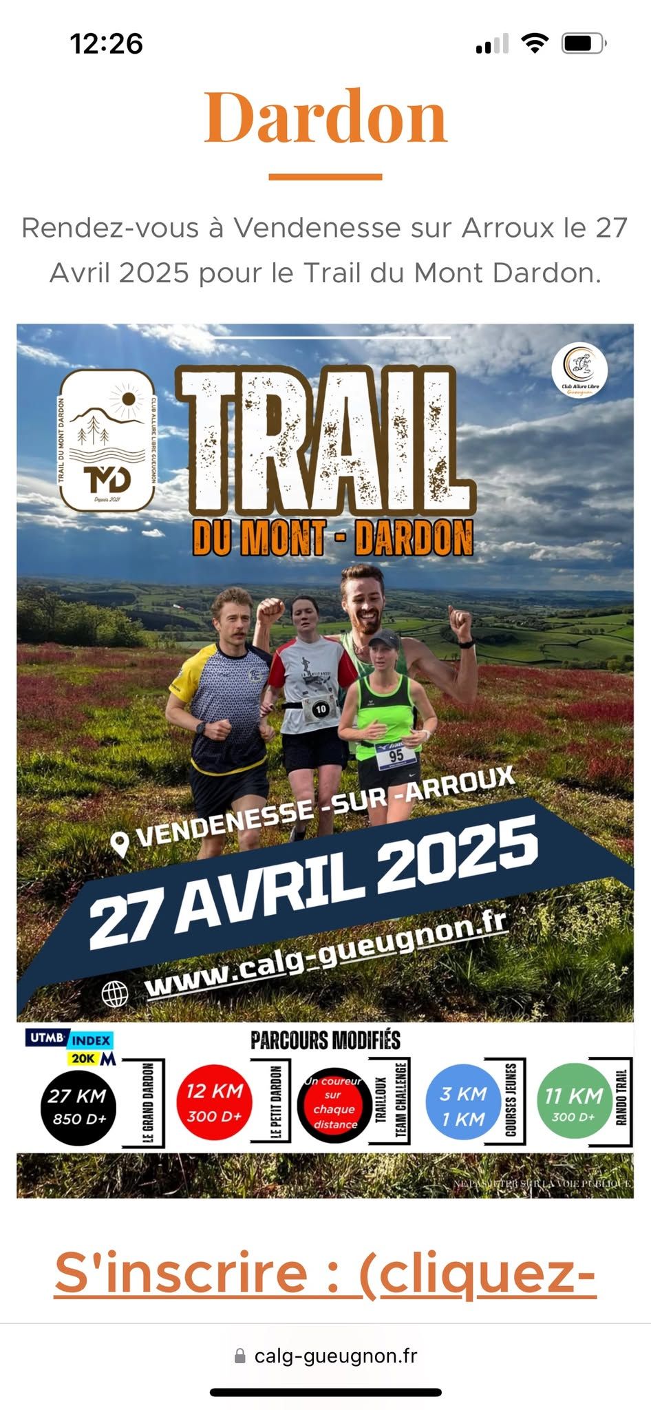 Trail du Mont Dardon 