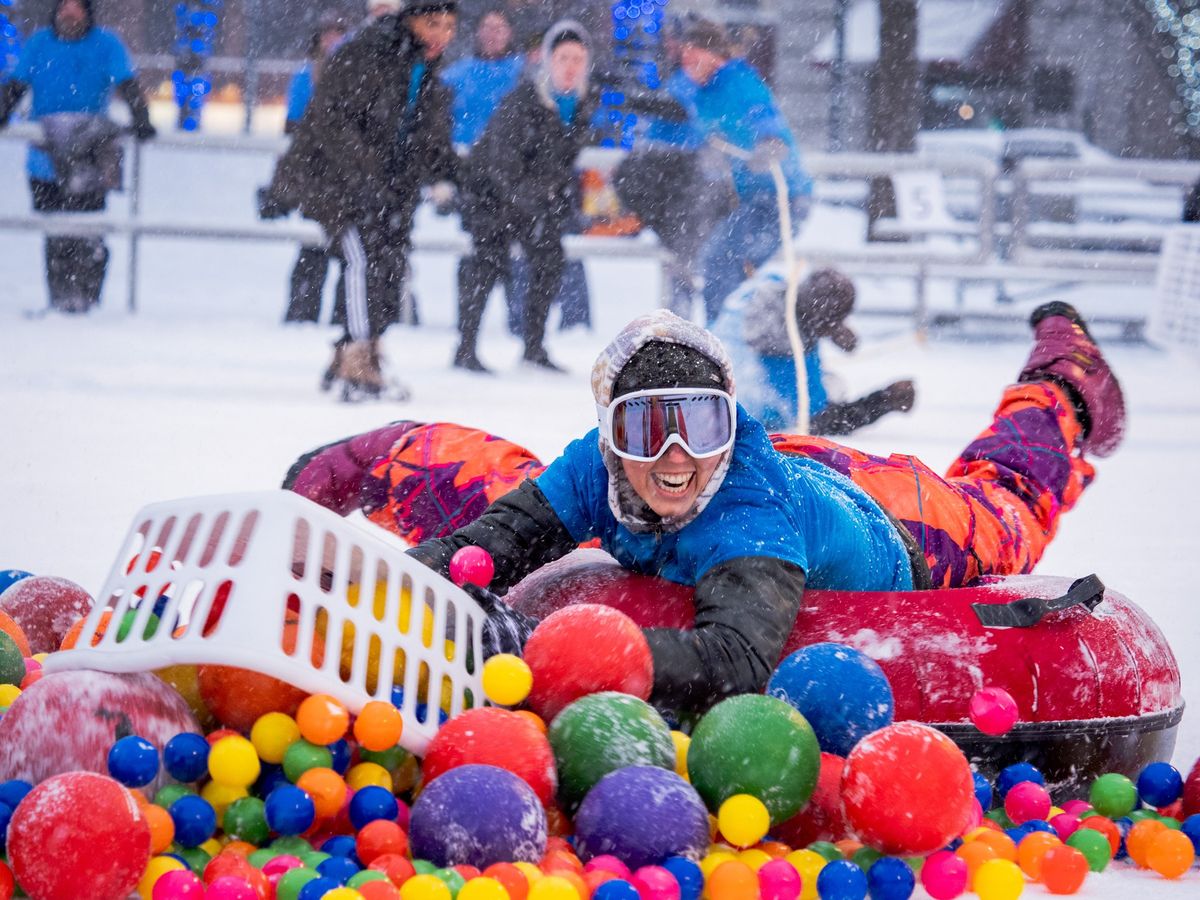 World of Winter: Human Hungry Hippo Tournament