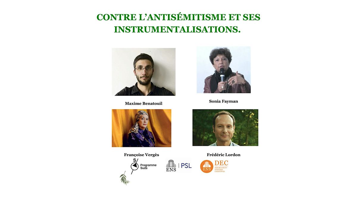 S\u00e9minaire Palestine ENS: Fran\u00e7oise Verg\u00e8s, Sonia Fayman et Maxime Benatouil