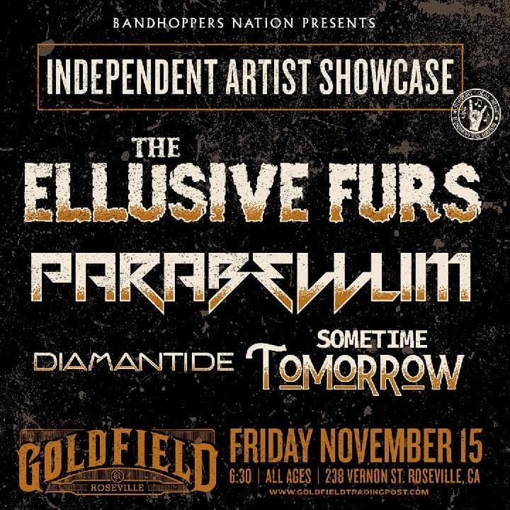 Independent Artist Showcase The Ellusive Furs, Parabellum, DiamanTide, Sometime Tomorrow