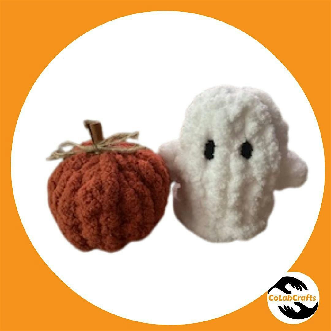 Finger Knit Ghost & Pumpkin Workshop