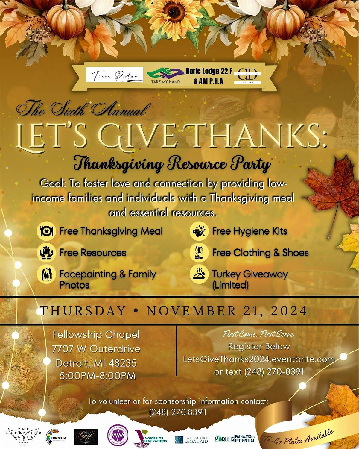 Let\u2019s Give Thanks: Community Dinner Resource Party