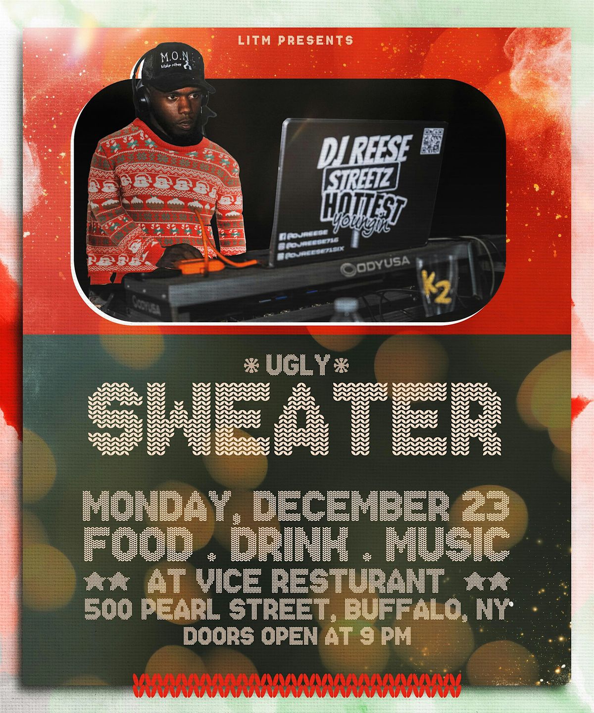 Ugly Sweater Christmas party Hosted by DJ Reese