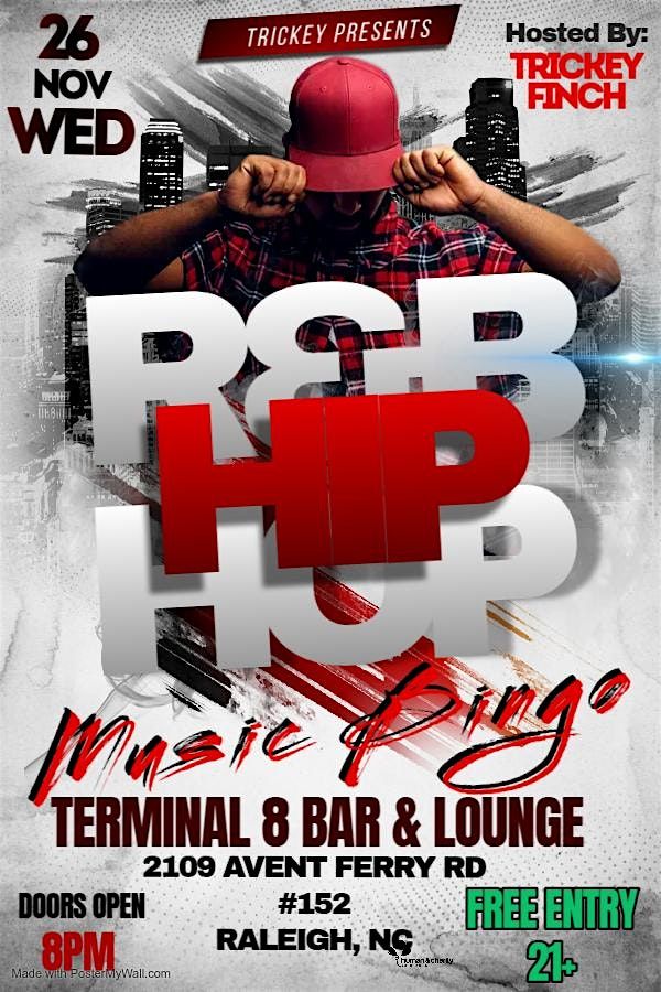 Ultimate R&B Hip Hop Music Bingo