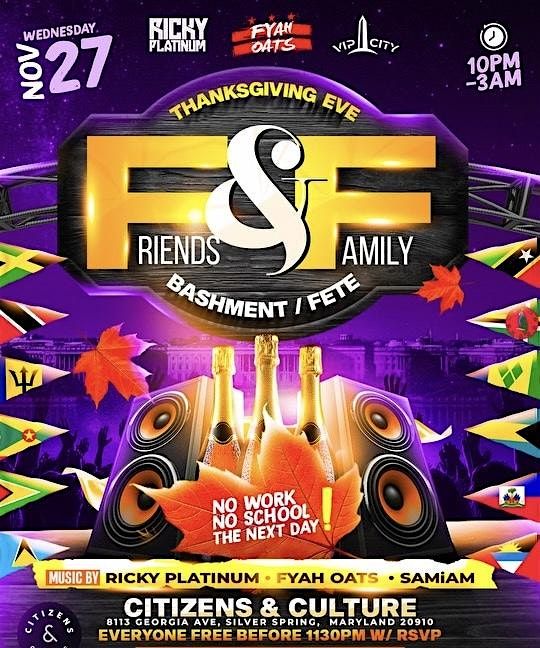 THANKSGIVING EVE BASHMENT\/ FETE