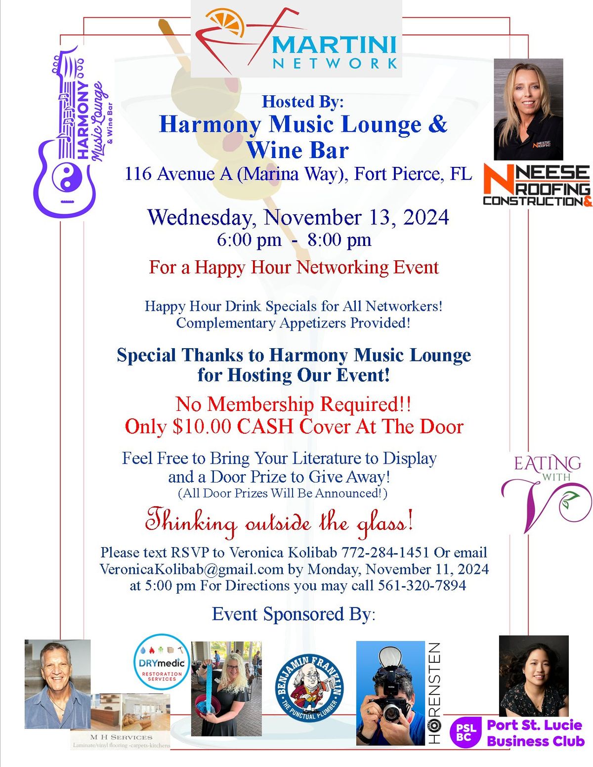 Martini Network Hosted by Harmony Music Lounge Fort Pierce