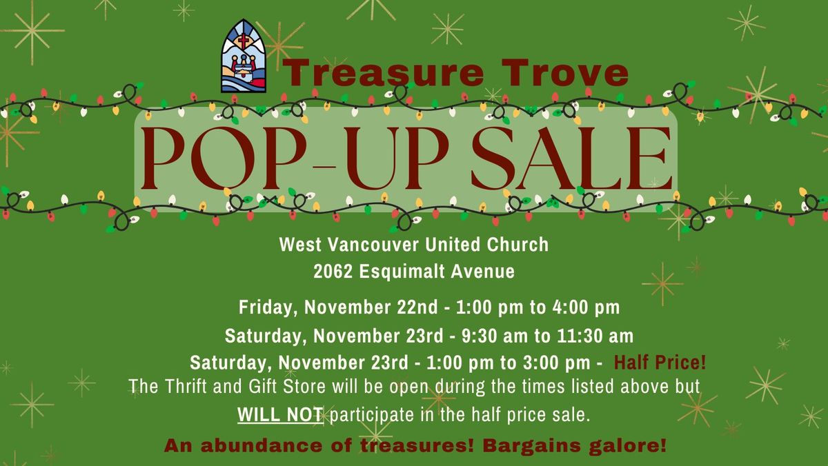 Treasure Trove Seasonal Pop-Up Sale