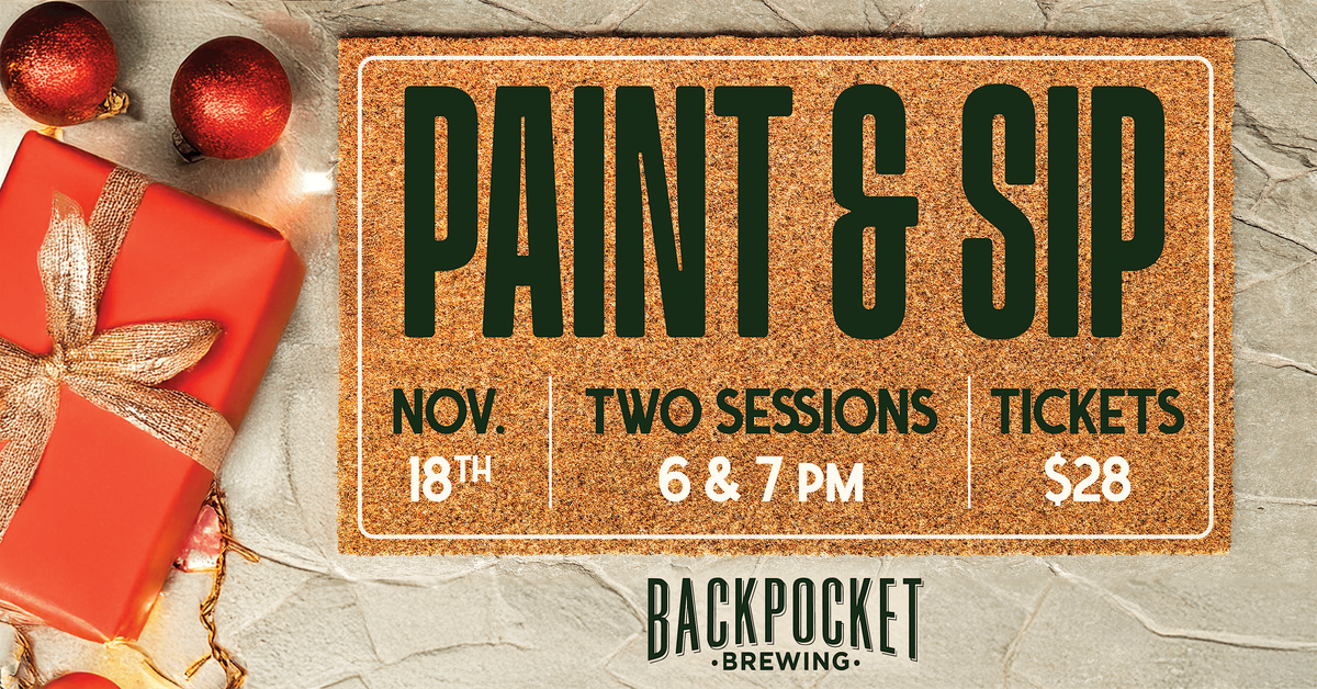 Paint + Sip: Holiday Door Mat