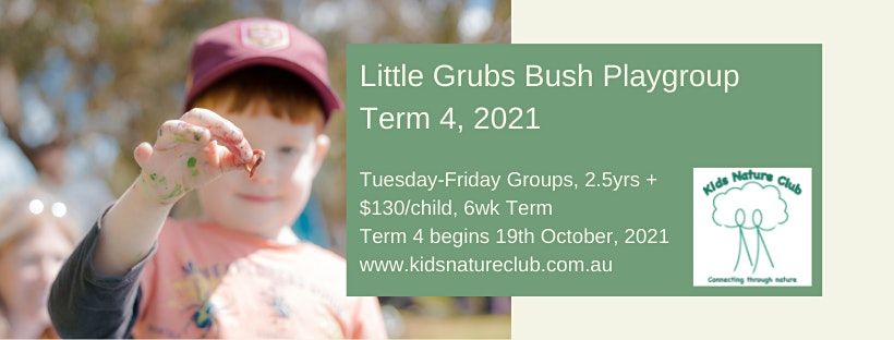 Little Grubs Bush Playgroup, Tuesday Group, Term 4, 2021
