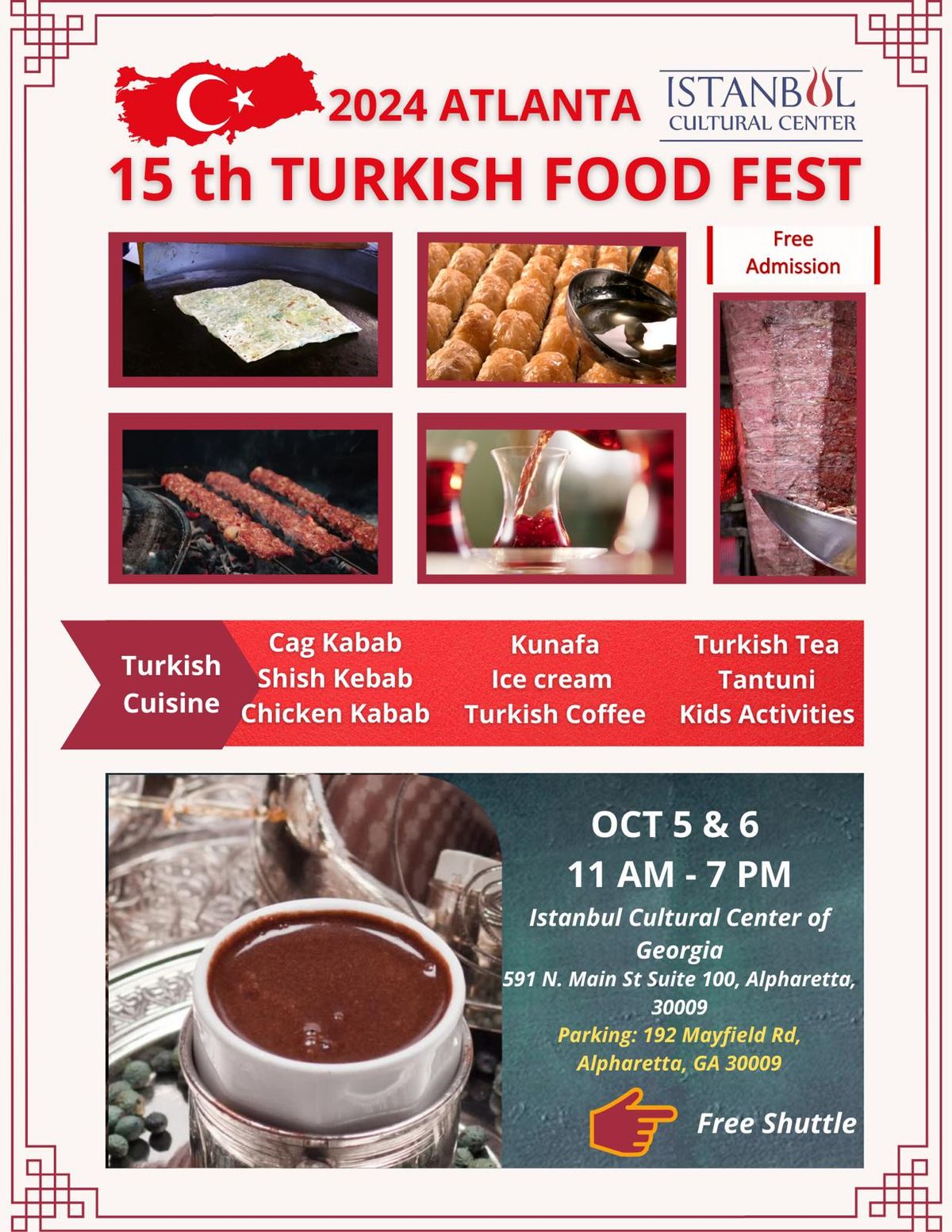 15th Turkish Food Fest in Atlanta