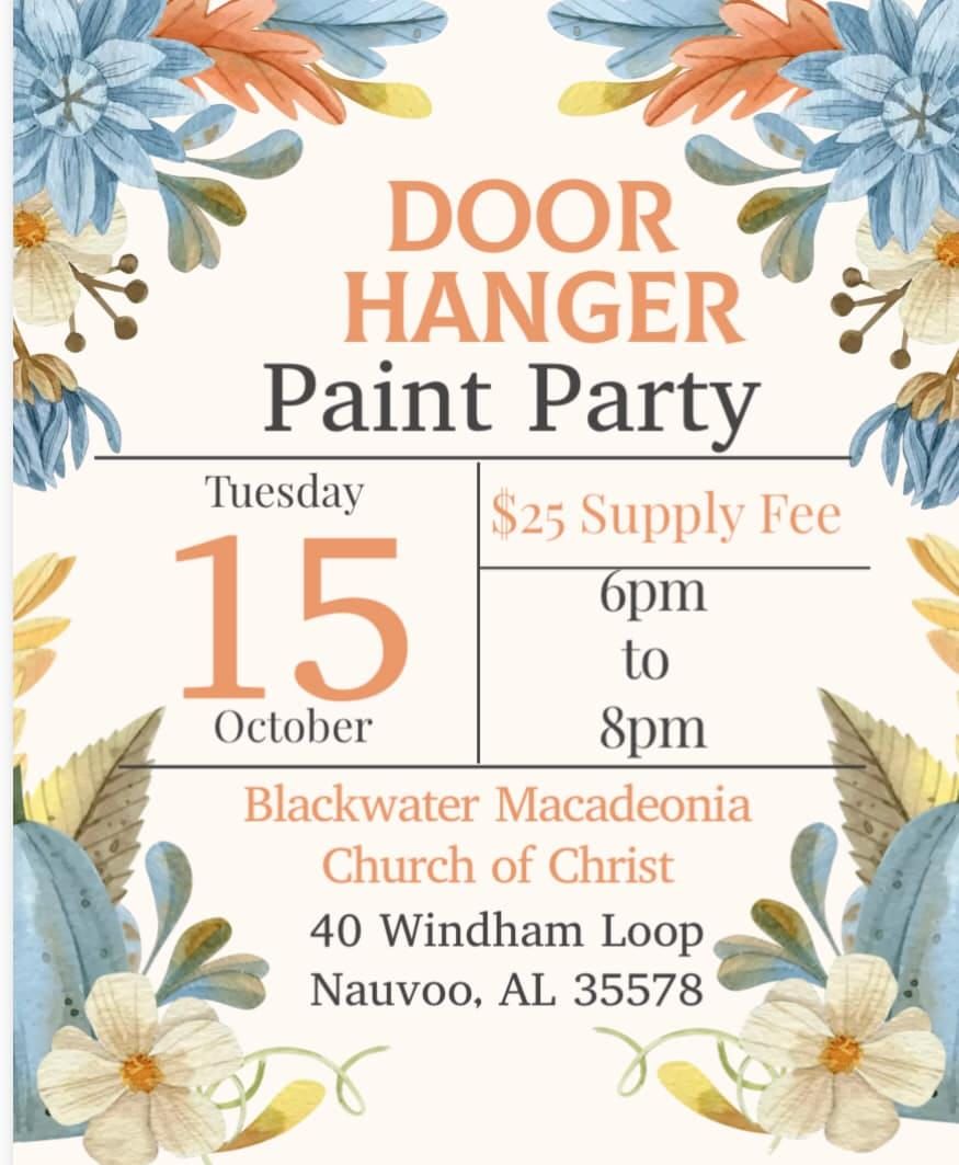 Ladies Door Hanger Paint Party