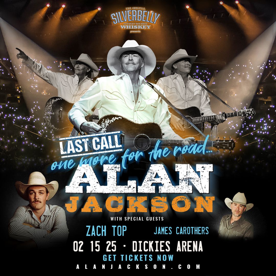 Alan Jackson with Zach Top at Dickies Arena