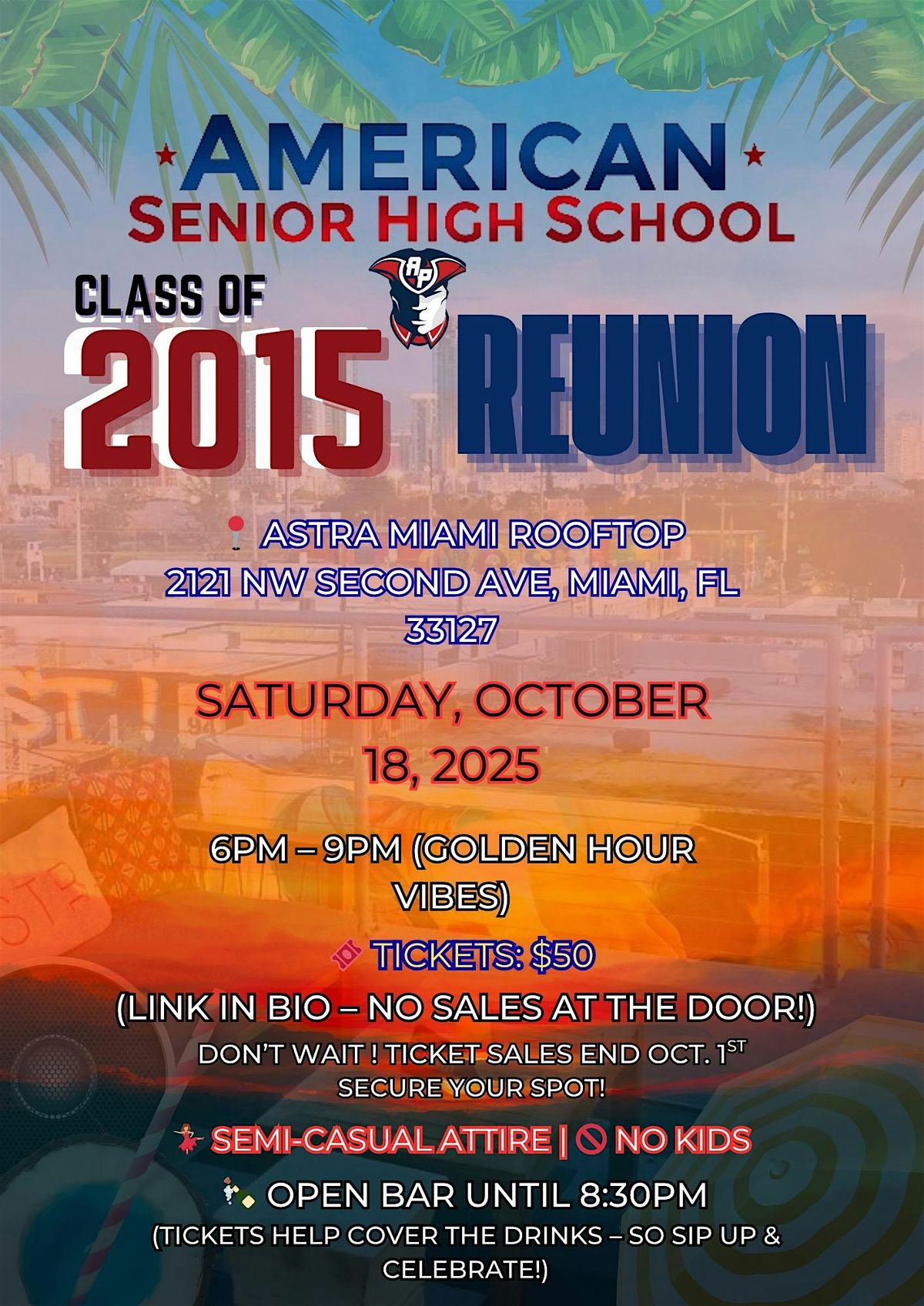 American Senior High Class of 2015 Reunion