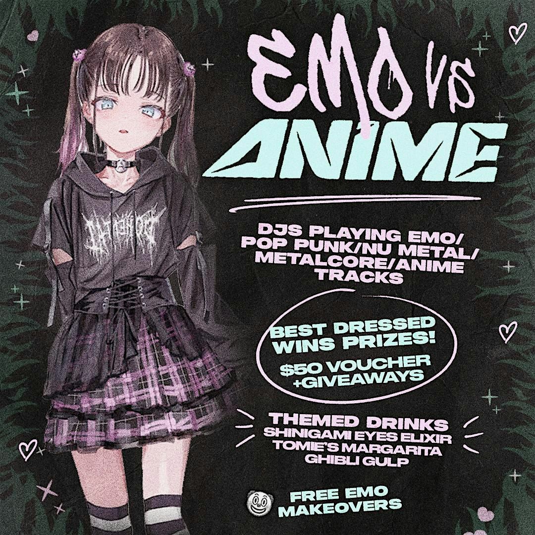 EMO VS ANIME  Milwaukee  31 JAN  @ SHANK HALL