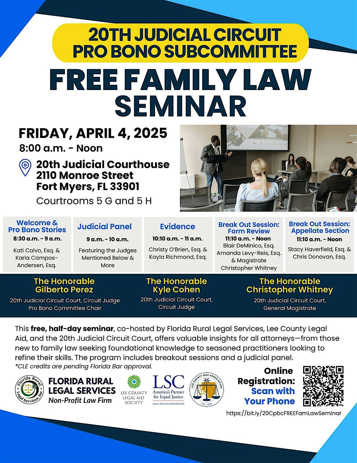 20th Judicial Circuit Pro Bono Subcommittee's Free Family Law Seminar