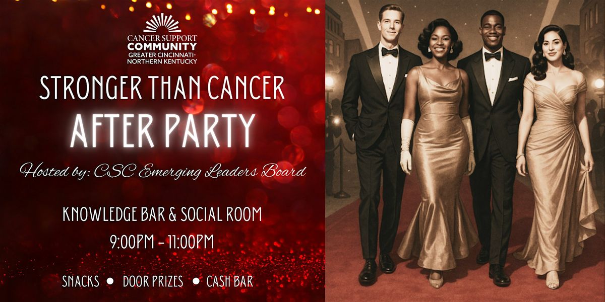Cancer Support Community Stronger Than Cancer After Party