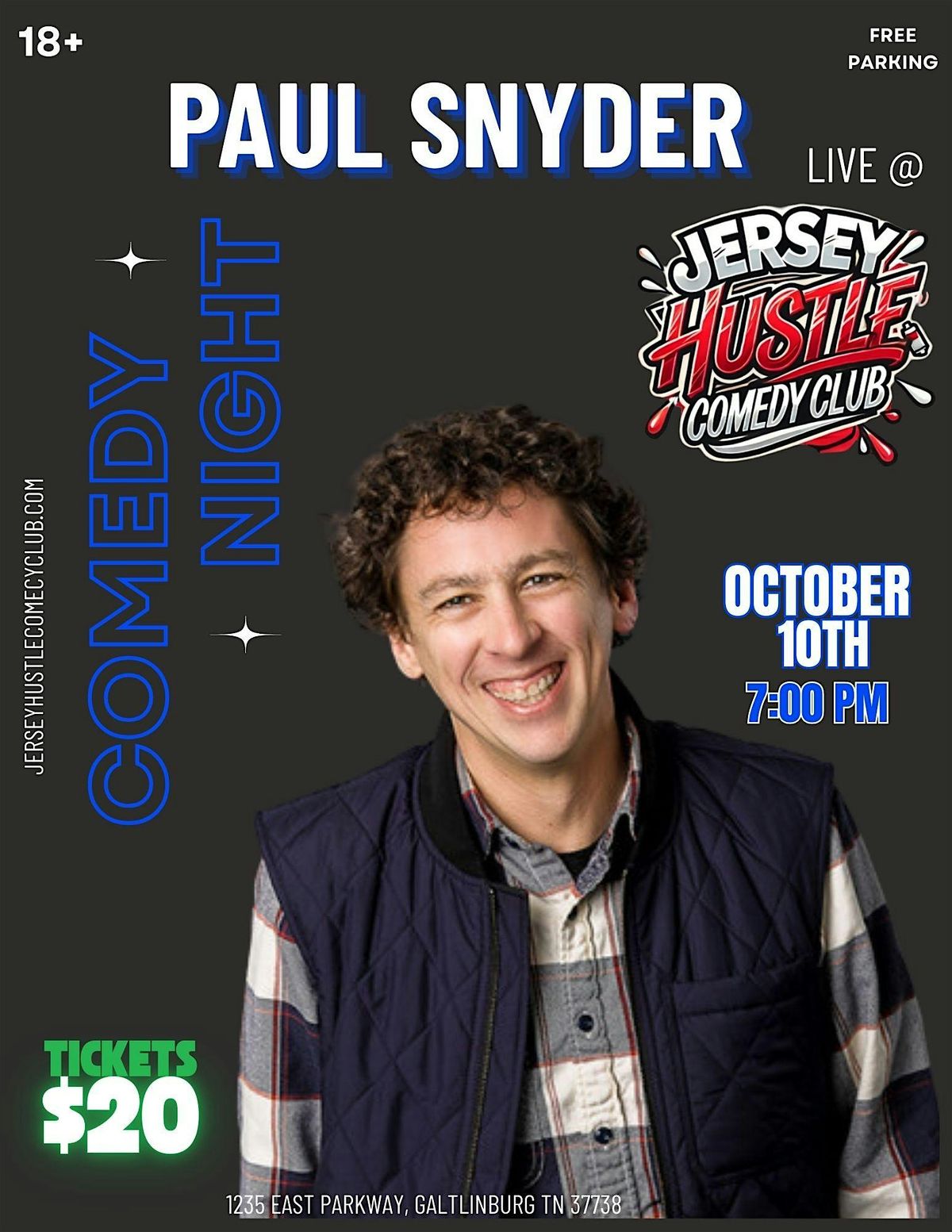 Paul Snyder comedy LIVE at Jersey Hustle Comedy Club