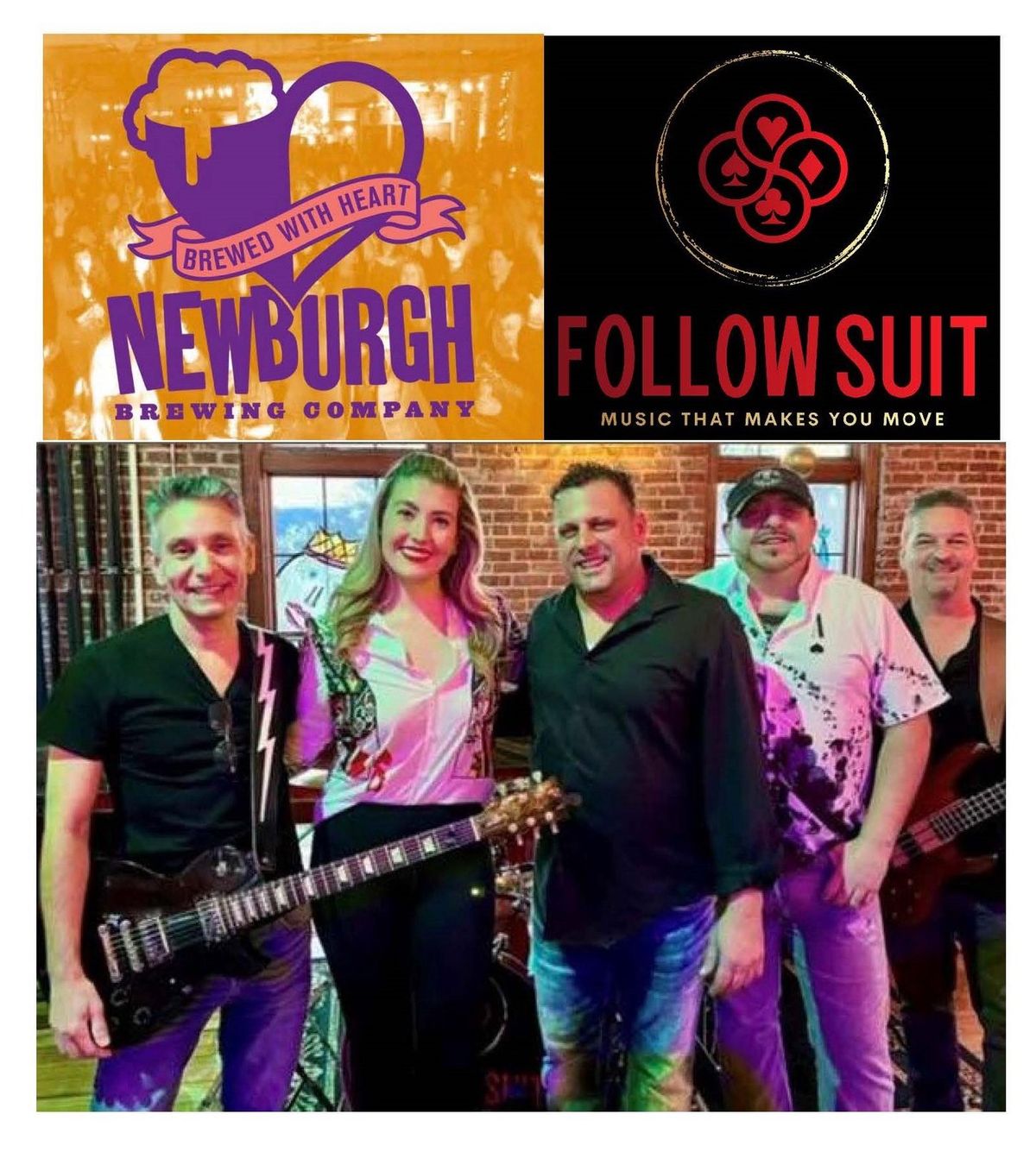 Follow Suit @ Newburgh Brewing Corp on Friday November 15th 7-10pm