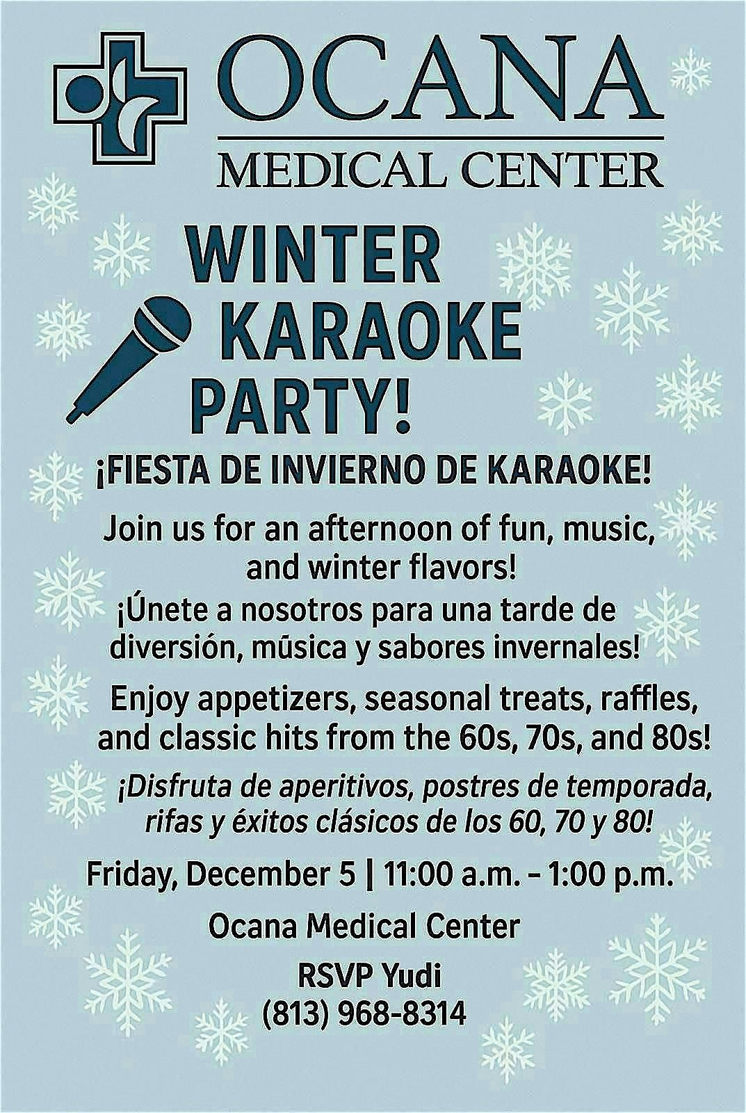 \u2744\ufe0f Join Us for Our Winter Karaoke Party! \u2744\ufe0f